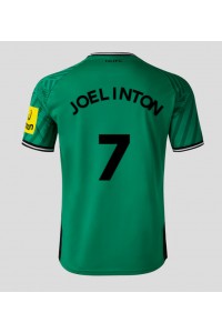 Newcastle United Joelinton #7 Jalkapallovaatteet Vieraspaita 2023-24 Lyhythihainen